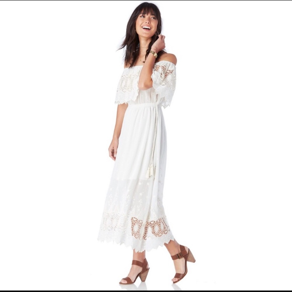 Astr the Label dress Tatiana off the shoulder Sz S - Picture 3 of 13